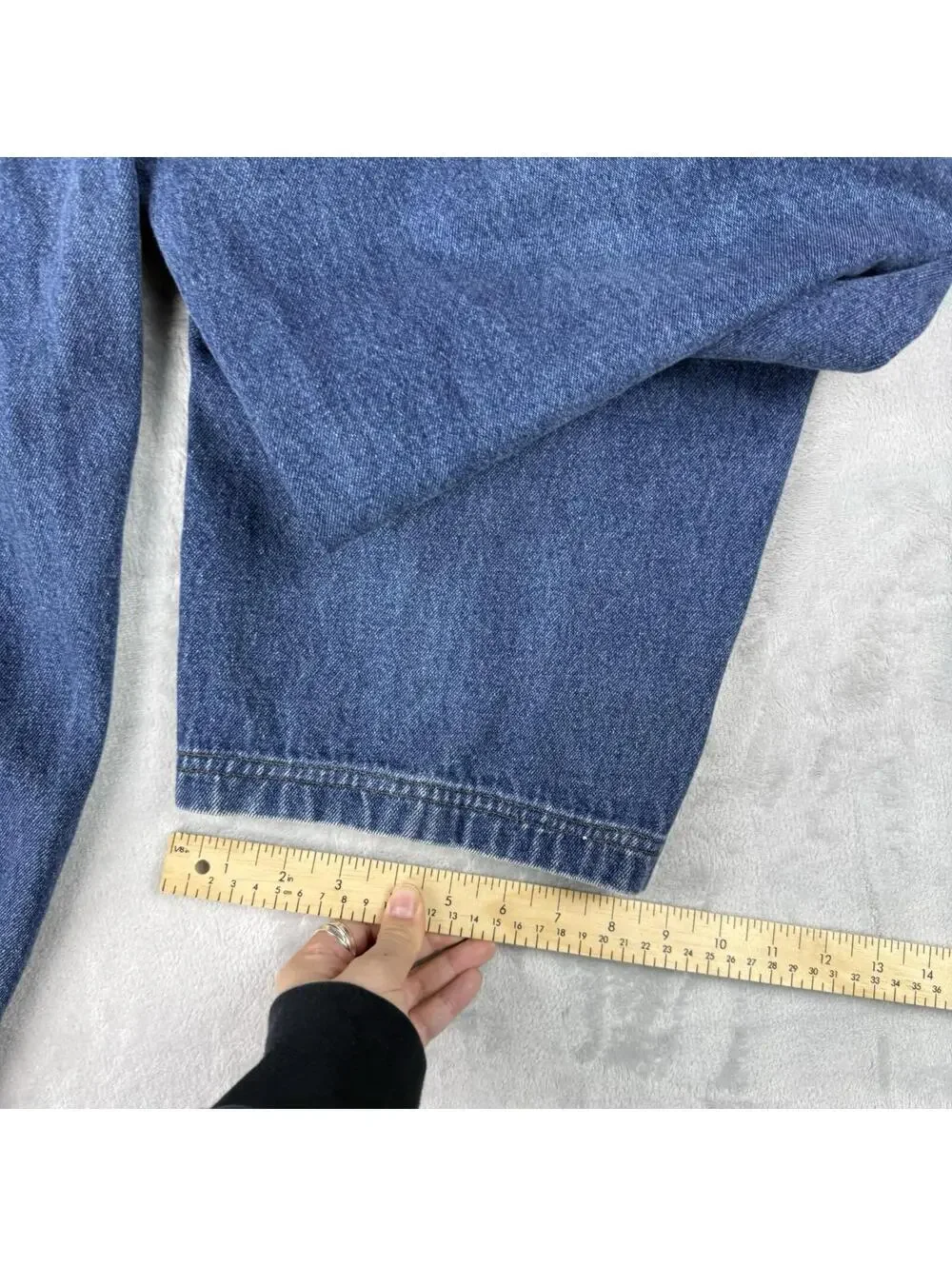 Vintage LOBU Jeans Men 36x28 Blue Carpanter Baggy Workwear Distressed Grunge Y2K